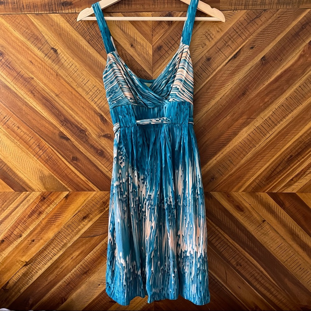 Lil Brand Blue Babydoll Silk Dress Size 2